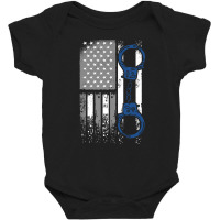 Police Officer Law Enforcement Thin Blue Line 1 Baby Bodysuit | Artistshot