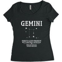 Gemini Zodiac Sign Women's Triblend Scoop T-shirt | Artistshot