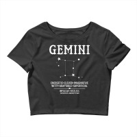 Gemini Zodiac Sign Crop Top | Artistshot