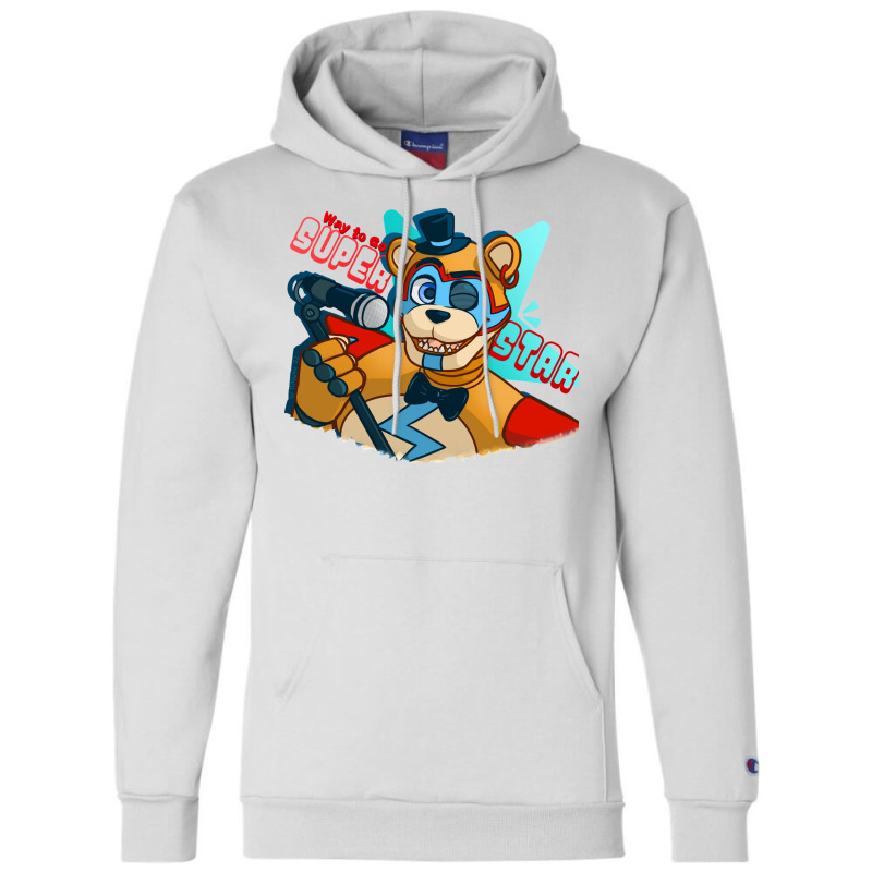 Fazbear   Way To Go Super Star! Champion Hoodie by coguaergina9 | Artistshot