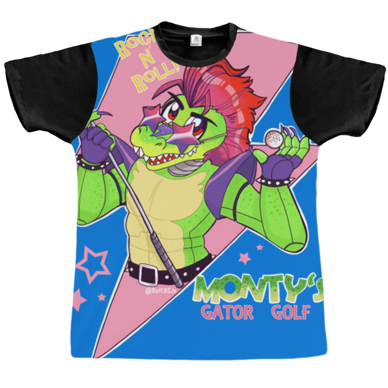 Monty's Gator Golf Graphic T-shirt | Artistshot