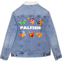 Palfish Online English Teacher Esl Design (can Be Personalised) Unisex Sherpa-lined Denim Jacket | Artistshot