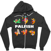 Palfish Online English Teacher Esl Design (can Be Personalised) Zipper Hoodie | Artistshot