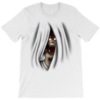 Peeking Foxy (with Curtain Stars) T-shirt | Artistshot