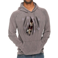 Peeking Foxy (with Curtain Stars) Vintage Hoodie | Artistshot