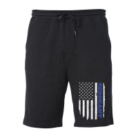 Police Sergeant Thin Blue Line American Flag Usa Fleece Short | Artistshot