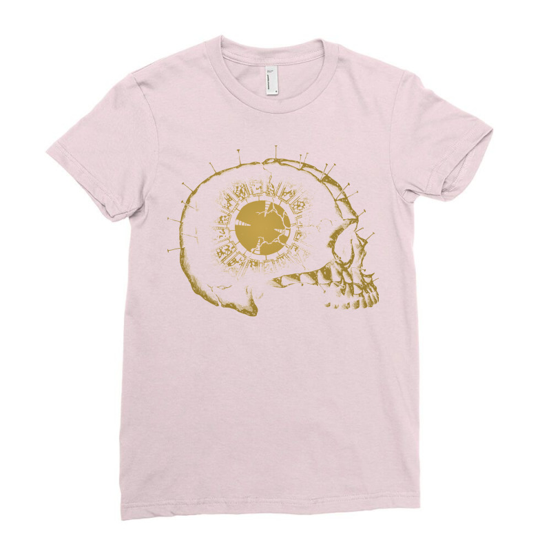 Lament Skull 3 Ladies Fitted T-Shirt by lugnahafeelm | Artistshot