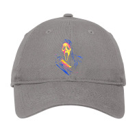 The Scream Full Color Adjustable Cap | Artistshot