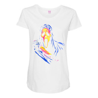 The Scream Full Color Maternity Scoop Neck T-shirt | Artistshot