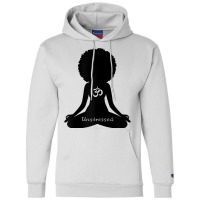 Womens Unstressed Afro Goddess Curly Hair Self Care Om Yoga T Shirt Champion Hoodie | Artistshot