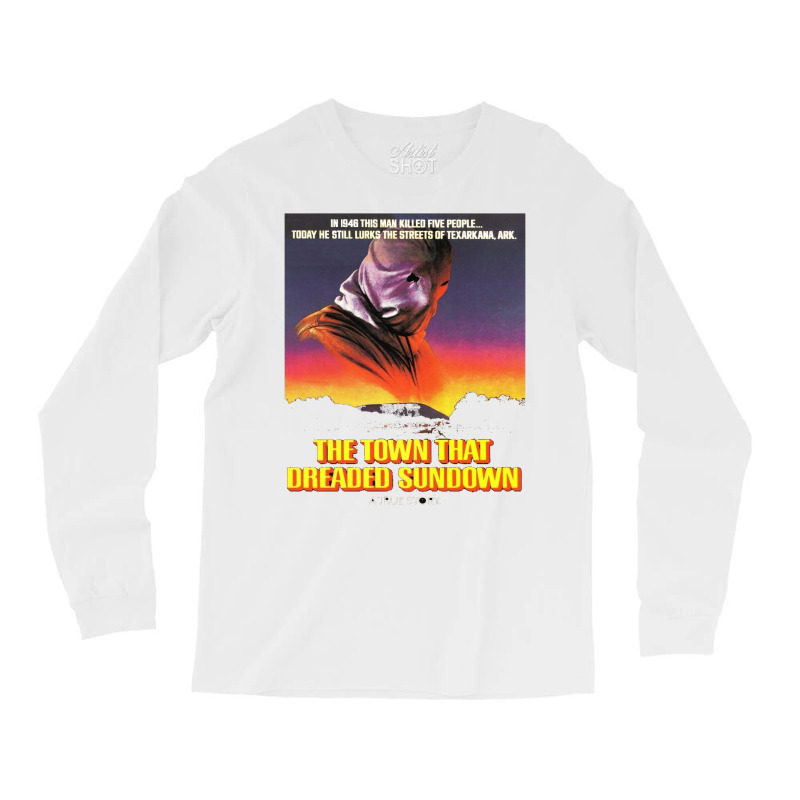 The Town That Dreaded Sundown   Alt Movie Poster Art【﻿Ｈｏｒｒ Long Sleeve Shirts by tsanaisulcef | Artistshot