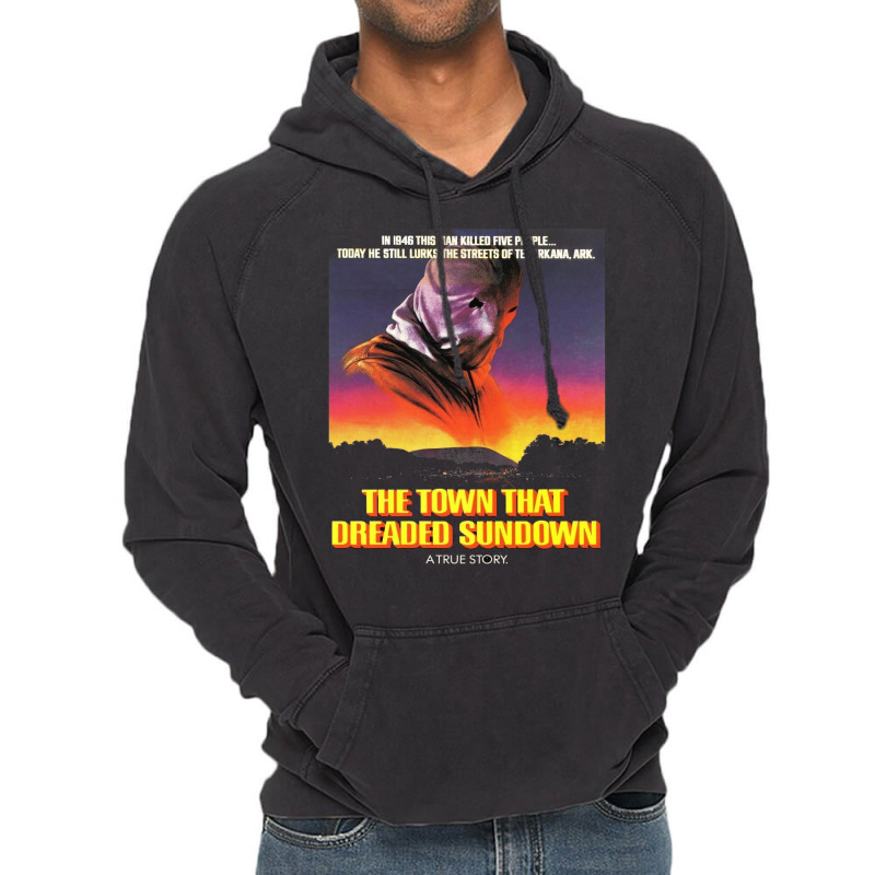 The Town That Dreaded Sundown   Alt Movie Poster Art【﻿Ｈｏｒｒ Vintage Hoodie by tsanaisulcef | Artistshot