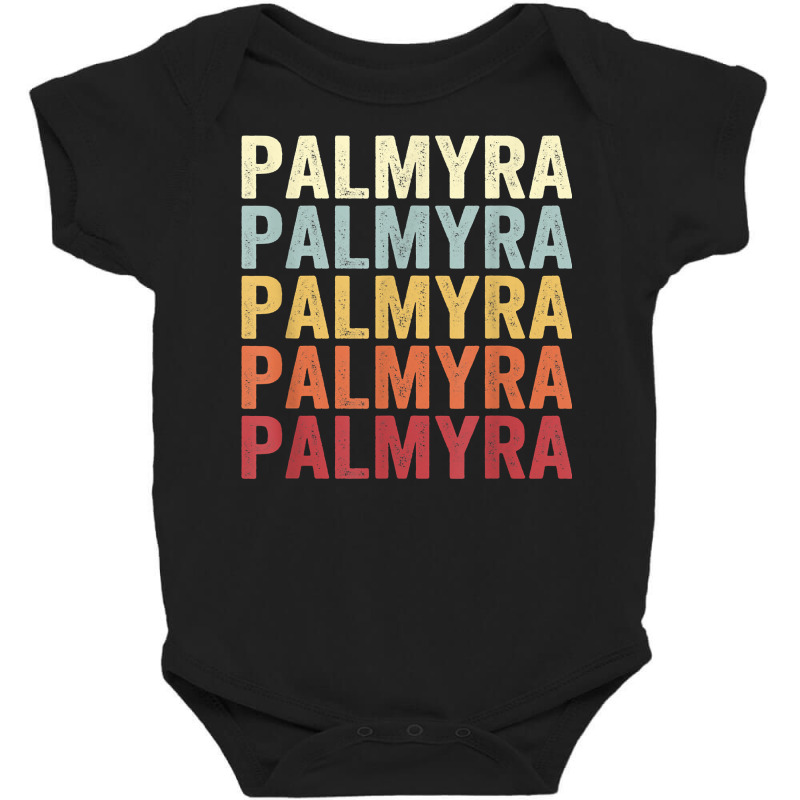 Palmyra Maine Palmyra Me Retro Vintage Text T Shirt Baby Bodysuit by prix5d5gosson | Artistshot