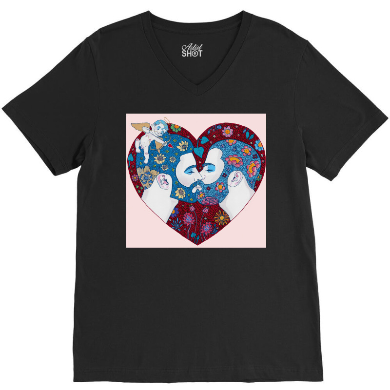 Be My Valentine V-neck Tee | Artistshot