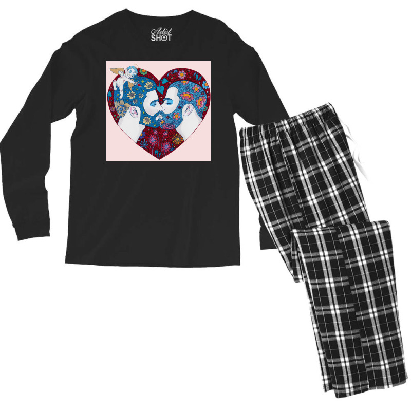 Be My Valentine Men's Long Sleeve Pajama Set | Artistshot