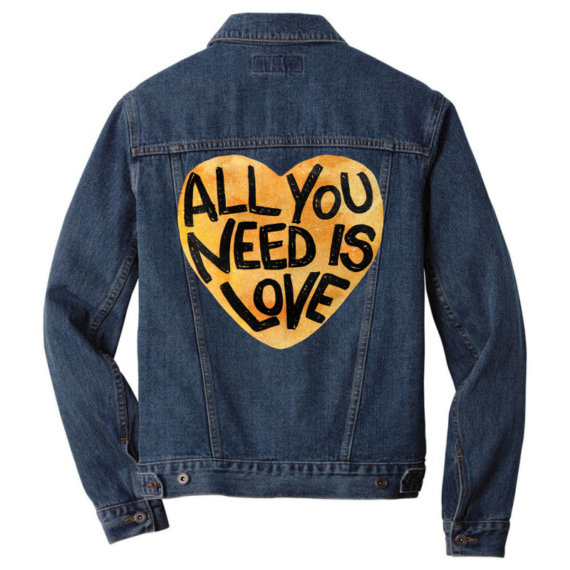 All You Need Is Love Me Men Denim Jacket | Artistshot