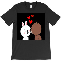 Brown Bear Cony Bunny Rabbit The Kiss T-shirt | Artistshot