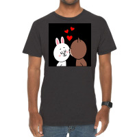 Brown Bear Cony Bunny Rabbit The Kiss Vintage T-shirt | Artistshot