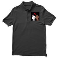 Brown Bear Cony Bunny Rabbit The Kiss Men's Polo Shirt | Artistshot