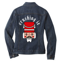 Crushing It Ladies Denim Jacket | Artistshot