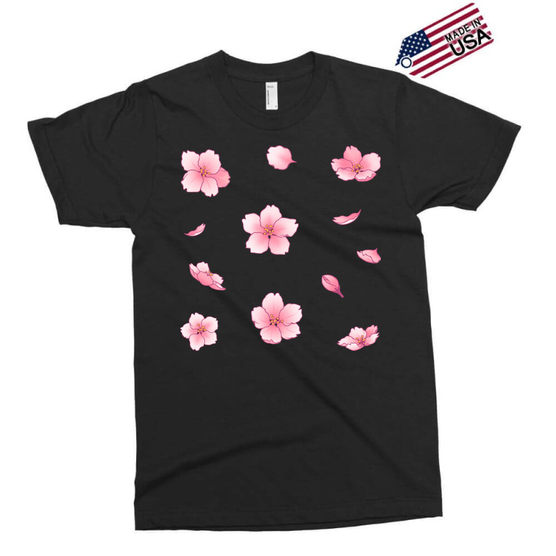 Falling Sakura Cherry Blossom Art Exclusive T-shirt | Artistshot