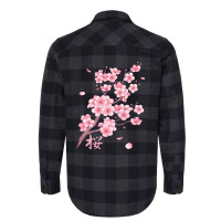 Falling Sakura Cherry Blossom Flannel Shirt | Artistshot