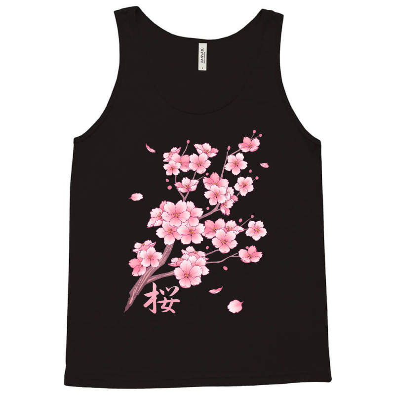 Falling Sakura Cherry Blossom Tank Top | Artistshot