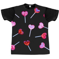 Lollipop Hearts Graphic T-shirt | Artistshot