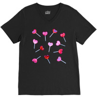 Lollipop Hearts V-neck Tee | Artistshot