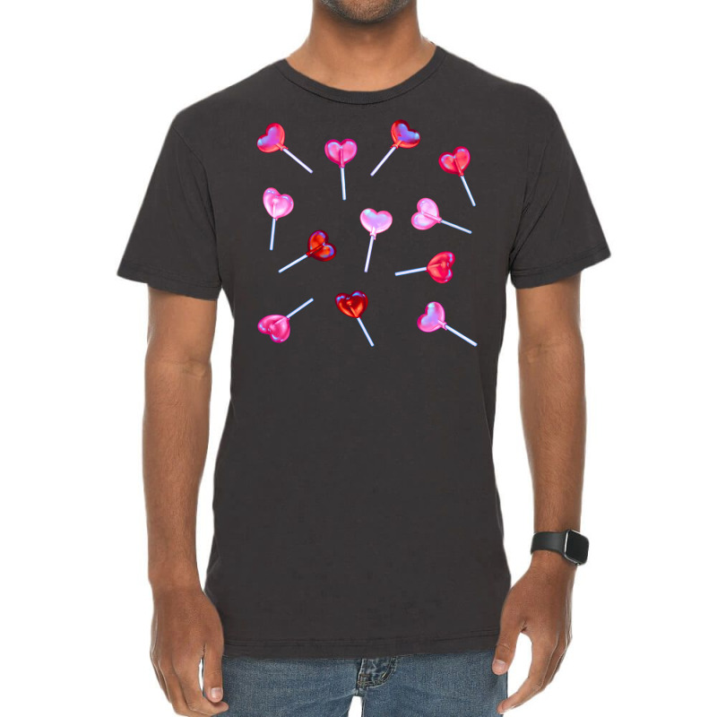 Lollipop Hearts Vintage T-shirt | Artistshot