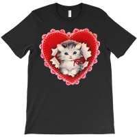 Kitten Coquette Red Valentine T-shirt | Artistshot