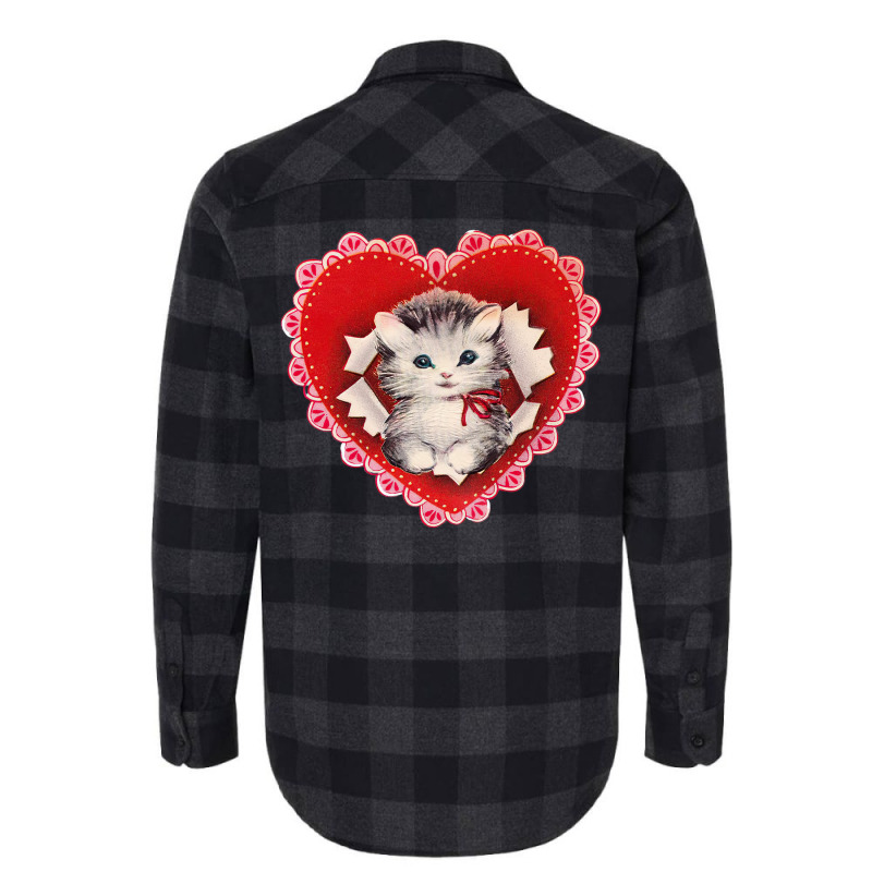 Kitten Coquette Red Valentine Flannel Shirt | Artistshot