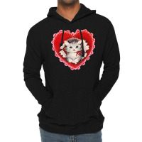 Kitten Coquette Red Valentine Lightweight Hoodie | Artistshot