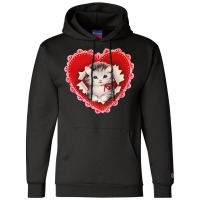 Kitten Coquette Red Valentine Champion Hoodie | Artistshot