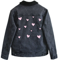 Pink Hearts Unisex Sherpa-lined Denim Jacket | Artistshot