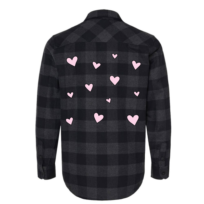 Pink Hearts Flannel Shirt | Artistshot