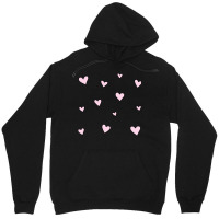 Pink Hearts Unisex Hoodie | Artistshot