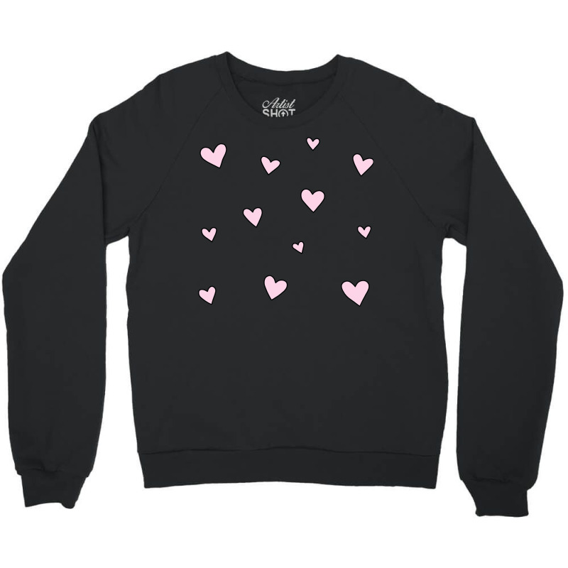 Pink Hearts Crewneck Sweatshirt | Artistshot