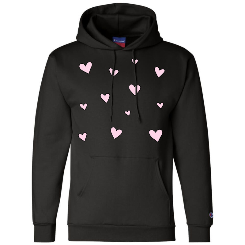 Pink Hearts Champion Hoodie | Artistshot