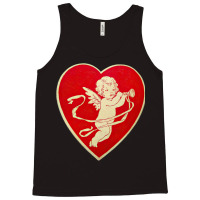 Red Heart Valentine Coquette Cherub Angel Tank Top | Artistshot