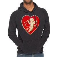 Red Heart Valentine Coquette Cherub Angel Vintage Hoodie | Artistshot