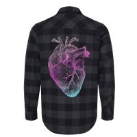 Pinky Heart   Vintage Heart Anatomy Flannel Shirt | Artistshot