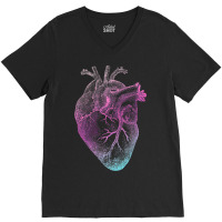 Pinky Heart   Vintage Heart Anatomy V-neck Tee | Artistshot