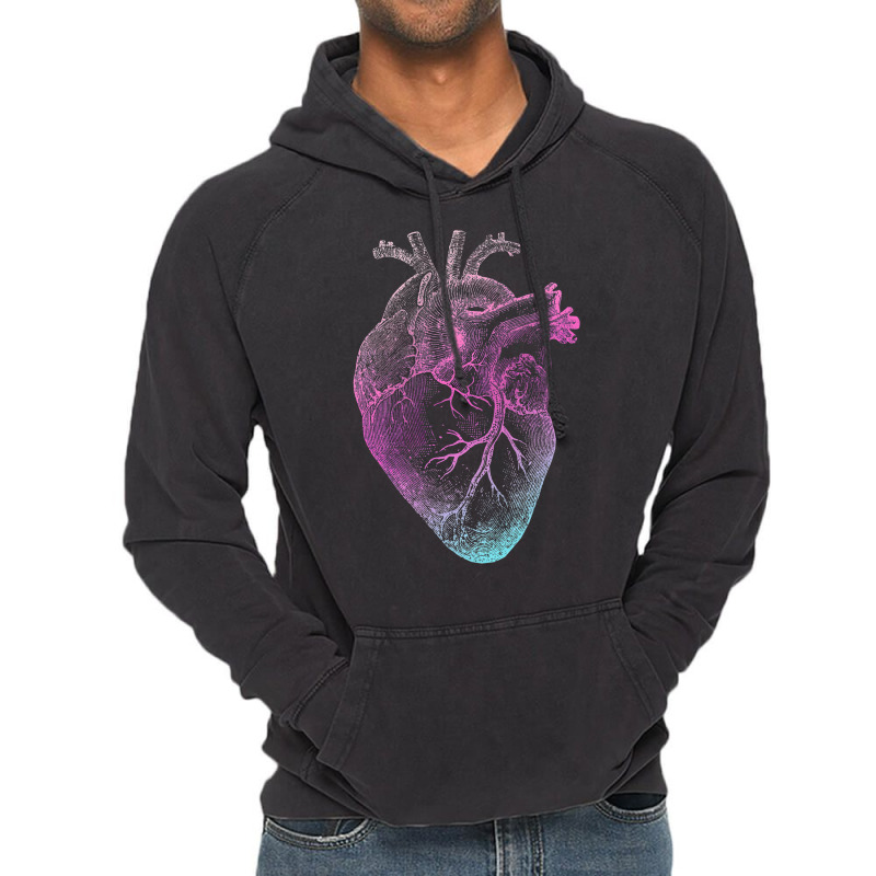 Pinky Heart   Vintage Heart Anatomy Vintage Hoodie | Artistshot