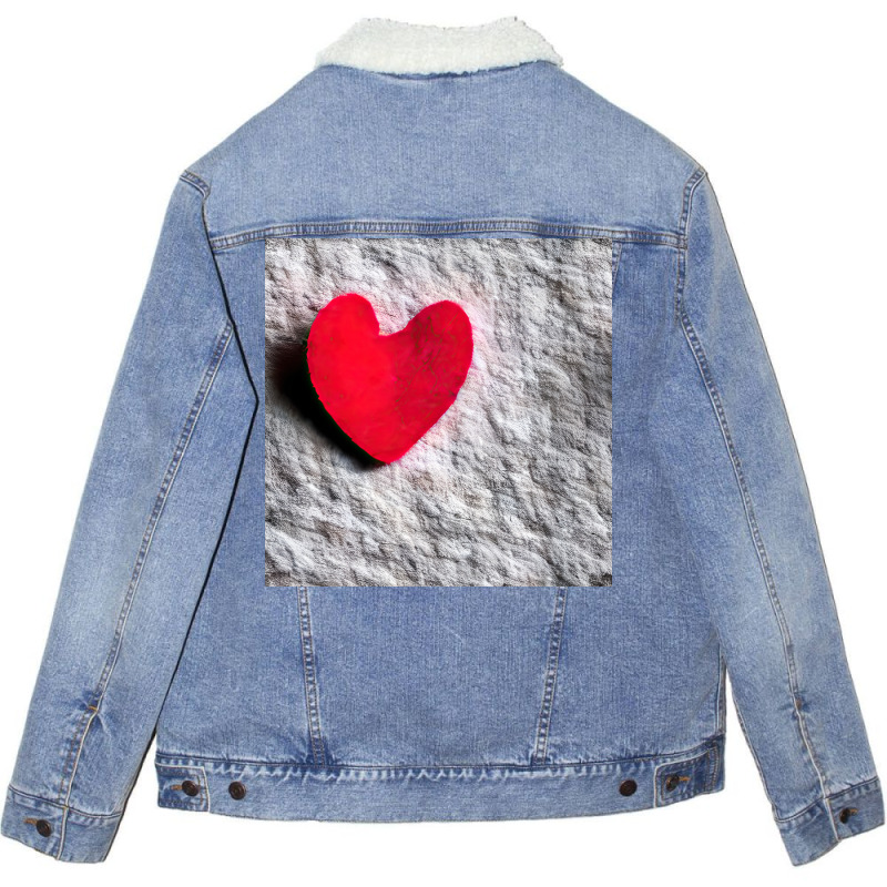 The Lonely Heart Unisex Sherpa-lined Denim Jacket | Artistshot