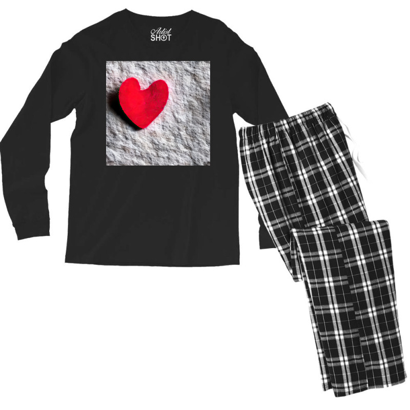 The Lonely Heart Men's Long Sleeve Pajama Set | Artistshot