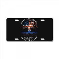 American Grown With Estonian Roots Estonia Flag Usa Flag License Plate | Artistshot