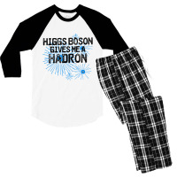 Higgs Boson Gives Me A Hadron Men's 3/4 Sleeve Pajama Set | Artistshot