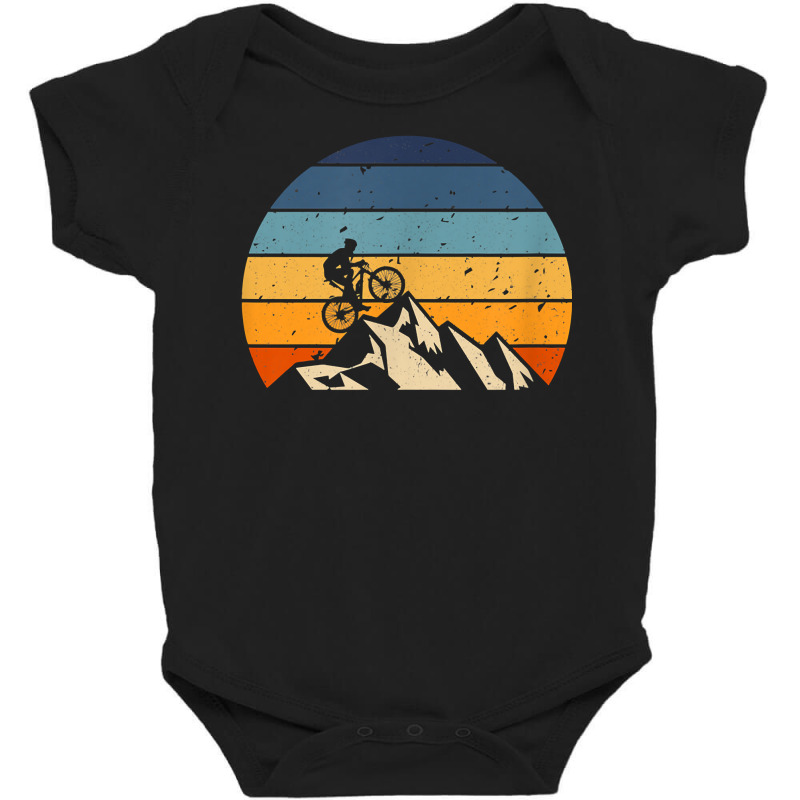 Vintage Cycling Retro Cyclist Mountain Biking Bicycle Sport T Shirt Baby Bodysuit | Artistshot