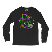 Mardi Gras Y'all Galveston Fun Cute Beads And Mask T Shirt Long Sleeve Shirts | Artistshot